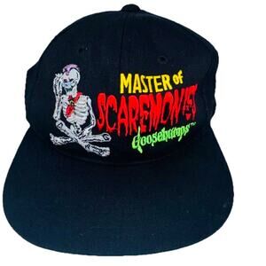 Vintage Goosebumps PRO MODEL SnapBack Youth Hat Master Of Scaremonies Black Book